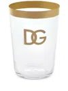 Dolce & Gabbana Logo-print Water Glasses (set Of 2) In White