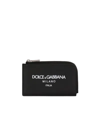 Dolce & Gabbana Men's Leather Continental Wallet In Black