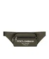 Dolce & Gabbana Logo-print Zip-fastening Belt Bag In Black