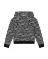 Dolce & Gabbana Logo-print Zip-up Hoodie In Black