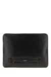 Dolce & Gabbana Logo Printed Clutch Bag In Nero