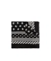Dolce & Gabbana Dolce  Gabbana Logo Printed Frayed Edge Scarf In Black