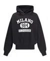 Dolce & Gabbana Hooded Sweatshirt In Jersey With Print In Black