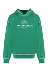 DOLCE & GABBANA DOLCE & GABBANA LOGO PRINTED JERSEY HOODIE