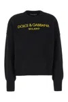 DOLCE & GABBANA LOGO PRINTED KNIT JUMPER