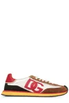 Dolce & Gabbana Low Top Sneakers Multicolor Panels In White