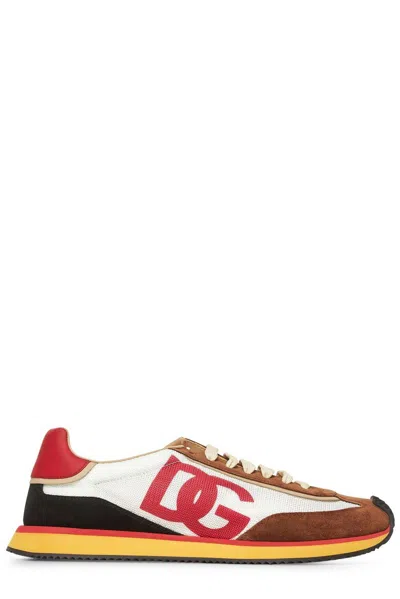 DOLCE & GABBANA LOGO PRINTED LOW-TOP SNEAKERS