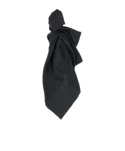 Dolce & Gabbana Dolce  Gabbana Logo Printed Scarf In Brown