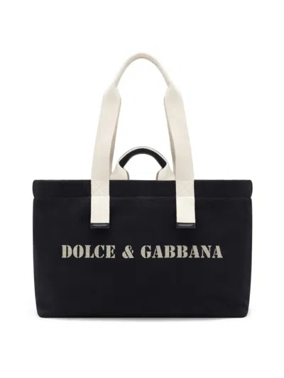 DOLCE & GABBANA DOLCE & GABBANA LOGO PRINTED SHOULDER BAG