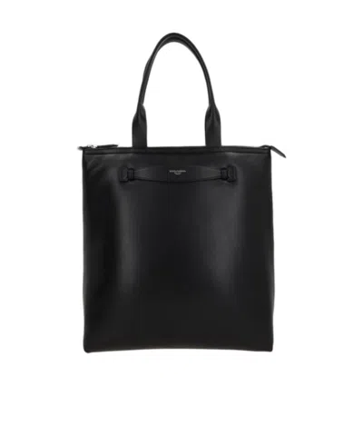 DOLCE & GABBANA DOLCE  GABBANA LOGO PRINTED ZIPPED TOTE BAG