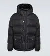 Dolce & Gabbana Logo Puffer Jacket In Black