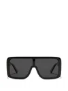 Dolce & Gabbana Logo Rectangle-frame Sunglasses In Black