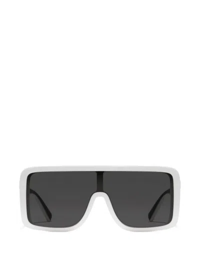 Dolce & Gabbana Logo Rectangle-frame Sunglasses In White