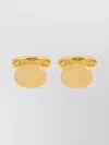 Dolce & Gabbana Logo Round Cufflinks Polished Finish