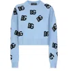 Dolce & Gabbana Woman Sweater Sky Blue Size 4 Virgin Wool In Blue