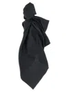 Dolce & Gabbana Logo Scarf Scarves And Foulards Black In Black
