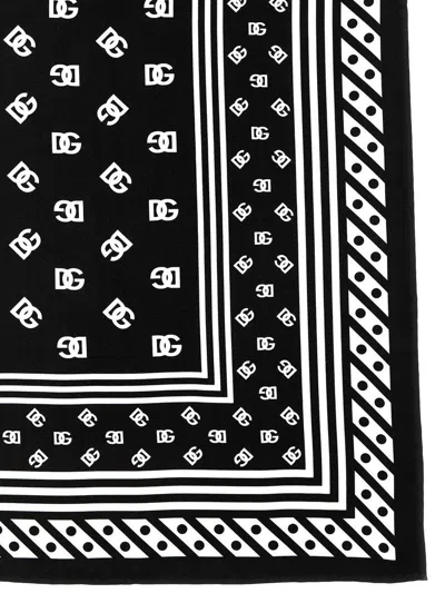 Dolce & Gabbana Logo Scarf In Multicolor