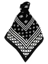 Dolce & Gabbana Brand Emblem Square Scarf With Striped Border In Multicolor