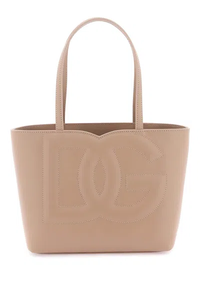 Dolce & Gabbana Logo Shopping Bag In Cipria