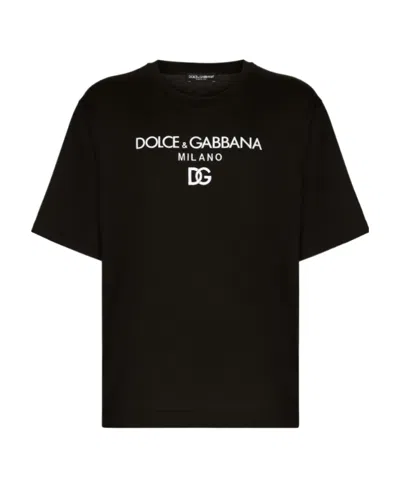 Dolce & Gabbana Black Cotton Clothing T-shirts And Polos