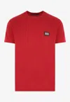 Dolce & Gabbana Men's Cotton Crew-neck T-shirt In Red