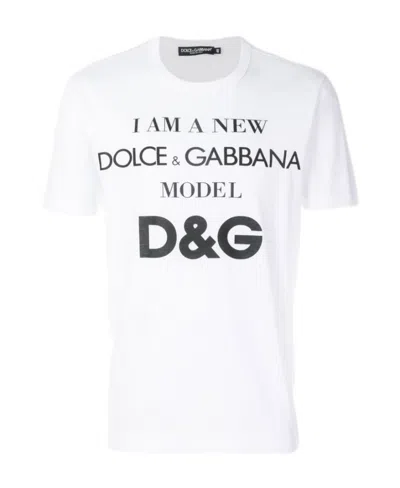 Dolce & Gabbana Logo Short-sleeved T-shirt In White