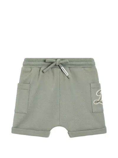 Dolce & Gabbana Babies' Logo Shorts In Green