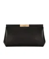 Dolce & Gabbana Marlene Small Satin Shoulder Bag In Black