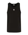 Dolce & Gabbana Canotta Con Patch In Black