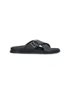Dolce & Gabbana Calfskin Sandal In Black