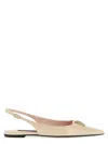 DOLCE & GABBANA DOLCE & GABBANA LOGO SLINGBACK BALLET FLATS