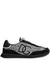 Dolce & Gabbana Men Dg Cushion Low-top Wool Sneakers With Suede Inserts In Black