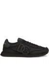 Dolce & Gabbana Dg Cushion Leather Blend Sneaker In Black