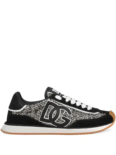 Dolce & Gabbana Logo Sneakers In Black
