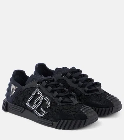 Dolce & Gabbana Logo Sneakers In Black