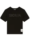 Dolce & Gabbana T-shirt Mit Logo-print In Black