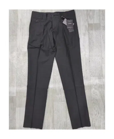 Dolce & Gabbana Logo Straight Casual Pants In Black