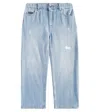Dolce & Gabbana Logo Straight Jeans In Blue