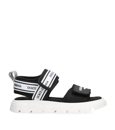DOLCE & GABBANA LOGO-STRAP SANDALS
