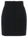 Dolce & Gabbana Logo Stretch Skirt In Nero
