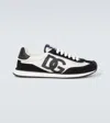 Dolce & Gabbana Mixed-material Dg Cushion Sneakers In White