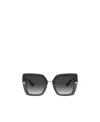 Dolce & Gabbana Womens Black Dg4373 Square-frame Acetate Sunglasses