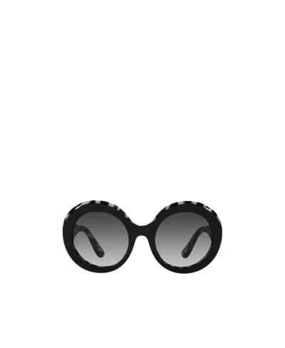 Dolce & Gabbana Logo Sunglasses In Black