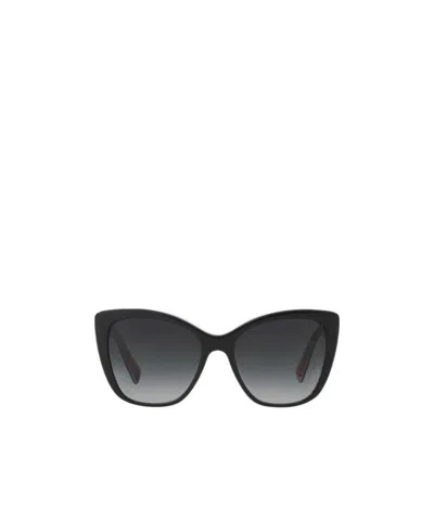 Dolce & Gabbana Logo Sunglasses In Black