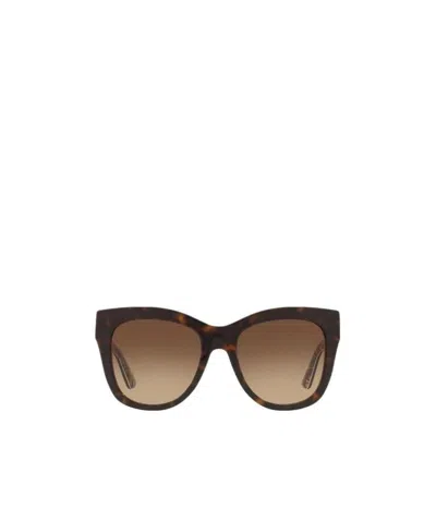 Dolce & Gabbana Logo Sunglasses In Black
