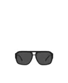 Dolce & Gabbana Dolce&gabbana 58mm Pilot Sunglasses In Black