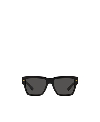 Dolce & Gabbana Logo Sunglasses In Black