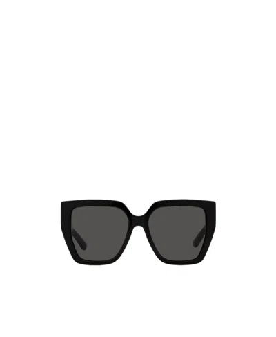 Dolce & Gabbana Logo Sunglasses In Black