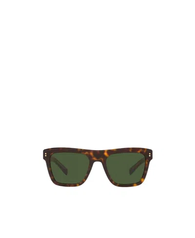 Dolce & Gabbana Logo Sunglasses In Green