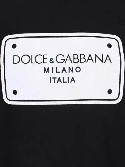 Dolce & Gabbana Logo Sweatshirt In Black